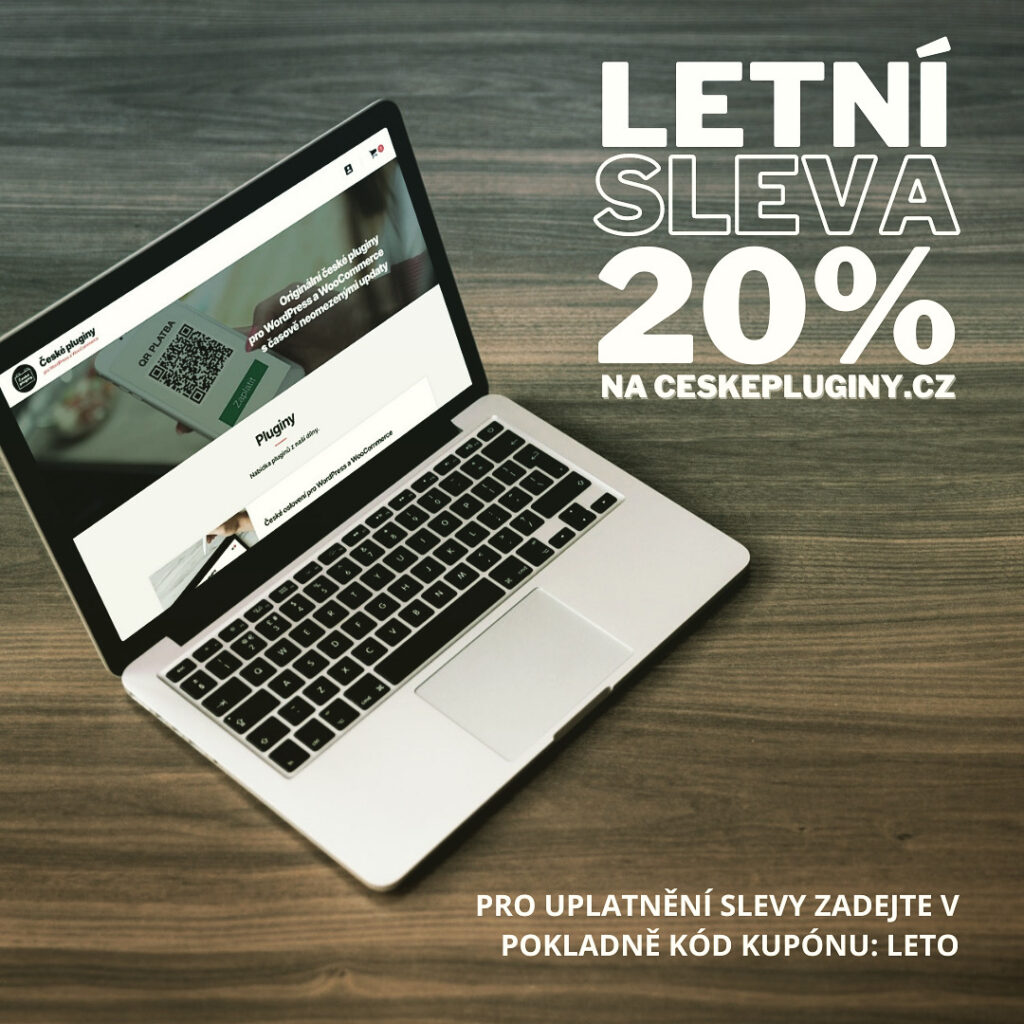 Česke pluginy - letni sleva 20%