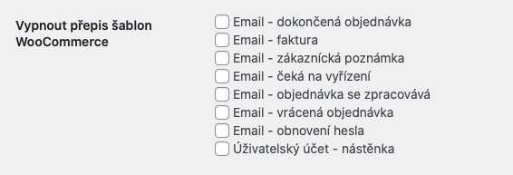 Vypnutí přepisu šablon